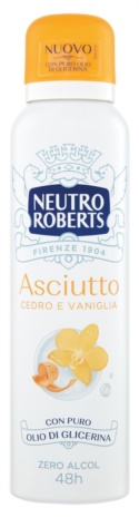 ROBERTS DEO ASCIUTTO CEDRO &amp; VANOGLIA SPRAY ML150