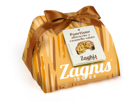 PANETTONE REGALE ALBICOCCA CARAMELLO SALATO 06x0,750 Zaghis art.7603 