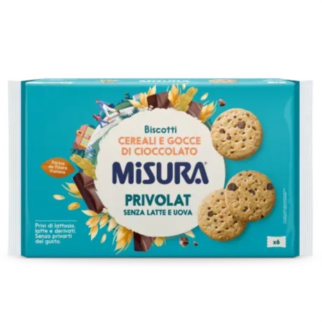 MISURA BISCOTTI PRIVOLAT CEREALI CIOCCO 280Gx10